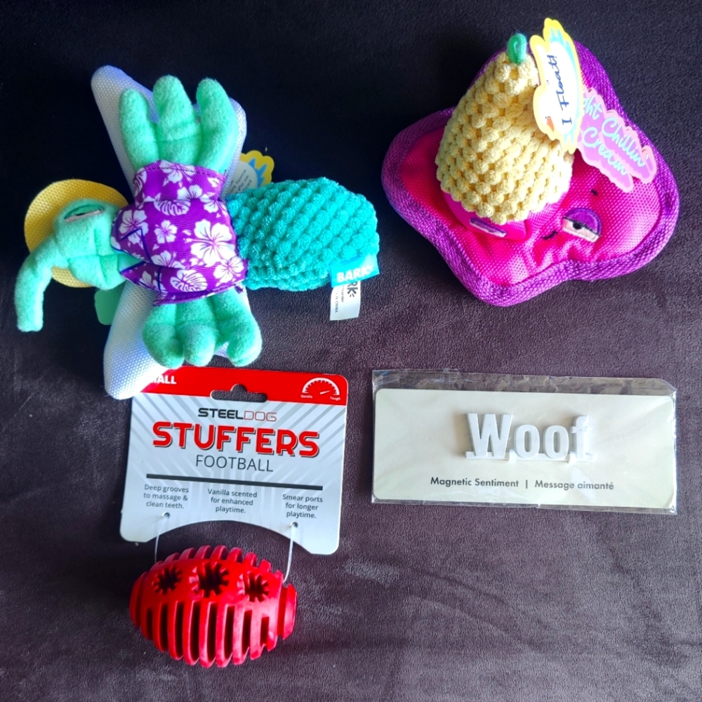 Set of 4 Dog Toys